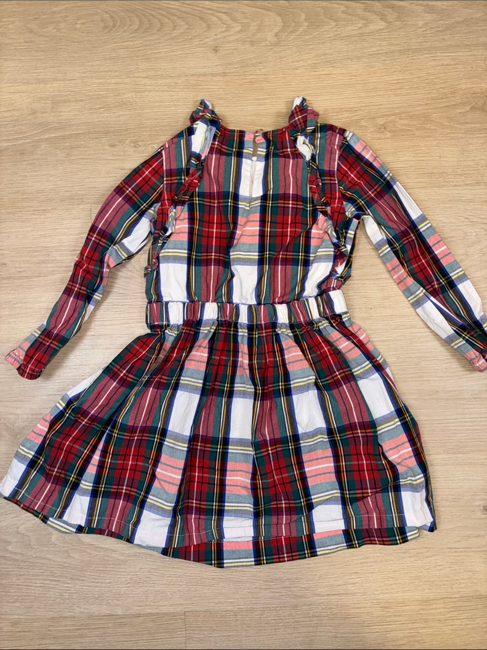 Crewcuts Red Plaid Ruffle Dress - Picture 5 of 5